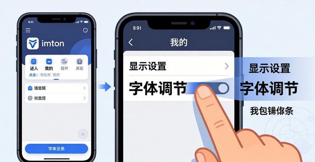 249. imToken 钱包下载后 字体大小设置_中老年用户imToken钱包使用技巧_imToken钱包字体调节功能