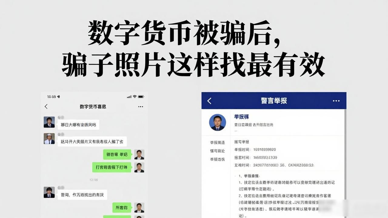 数字货币被骗后，骗子照片这样找最有效