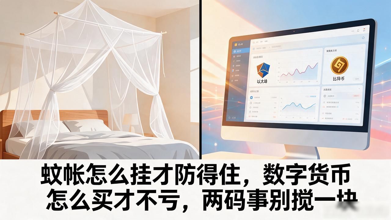蚊帐怎么挂才防得住，数字货币怎么买才不亏，两码事别搅一块