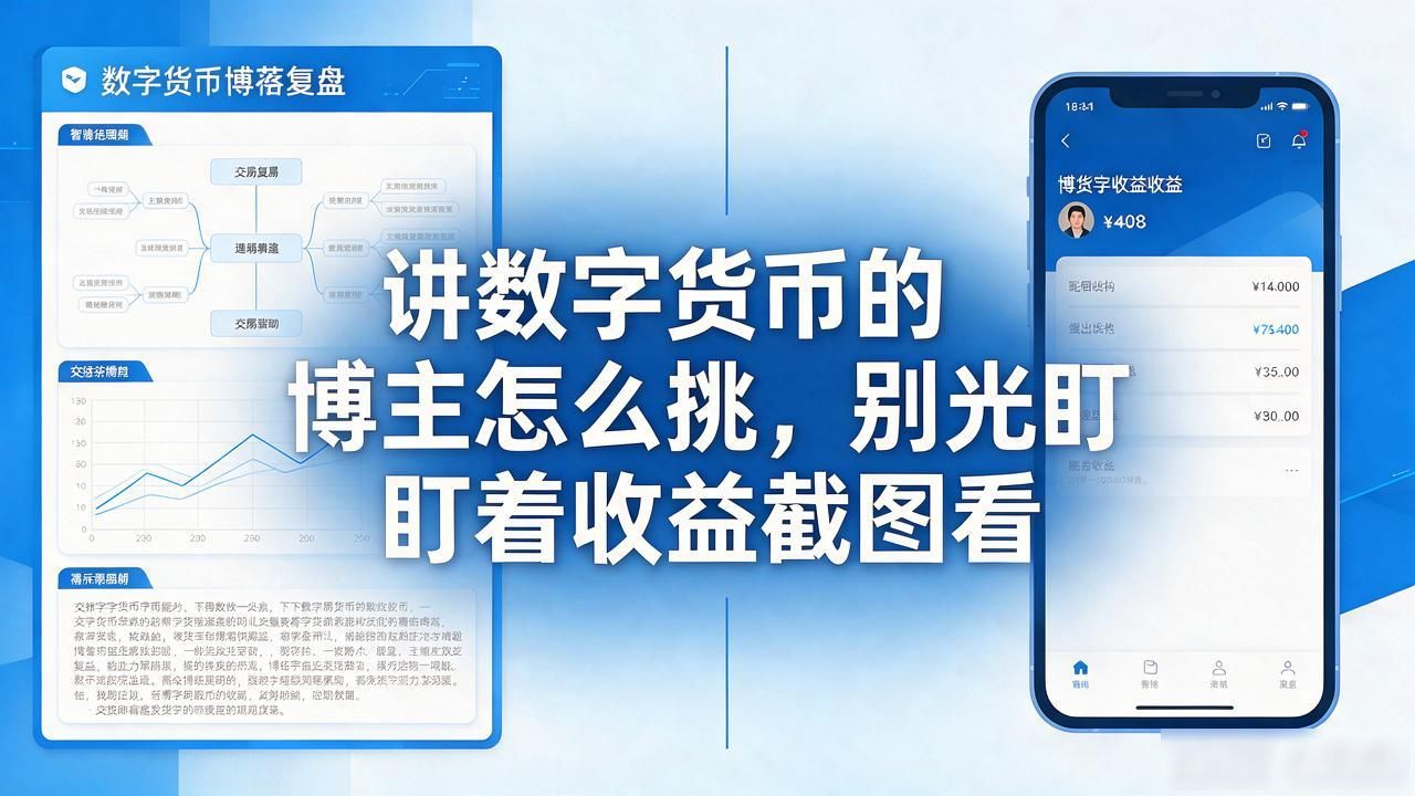 筛选靠谱数字货币博主_讲数字货币的博主_辨别数字货币博主真伪