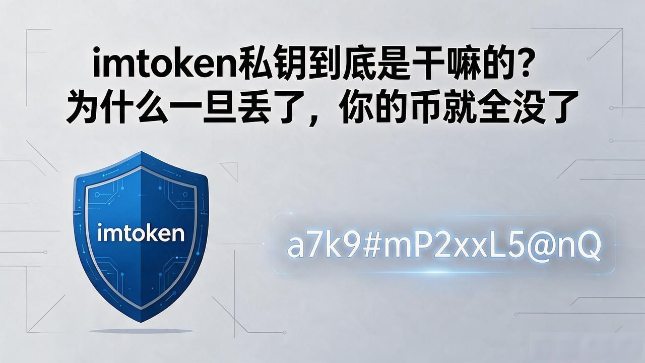 imtoken私钥到底是干嘛的？为什么一旦丢了，你的币就全没了