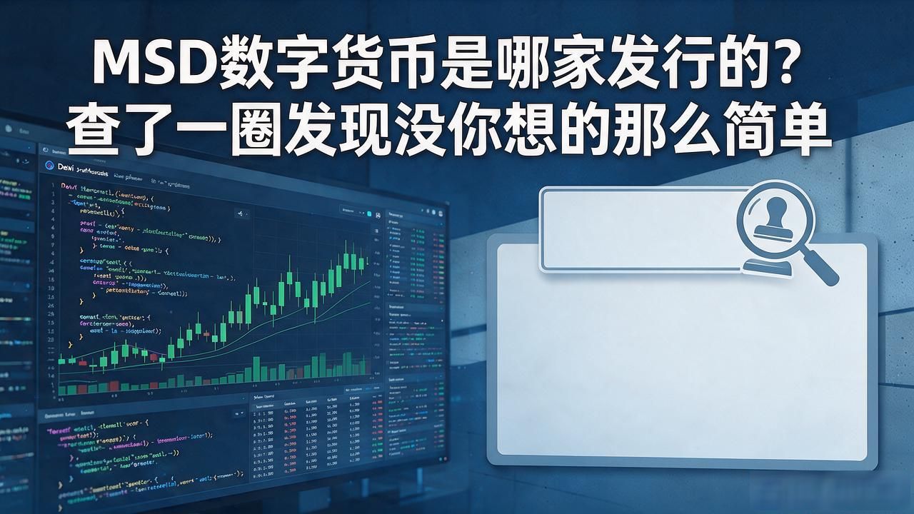 MSD数字货币是哪家发行的？查了一圈发现没你想的那么简单