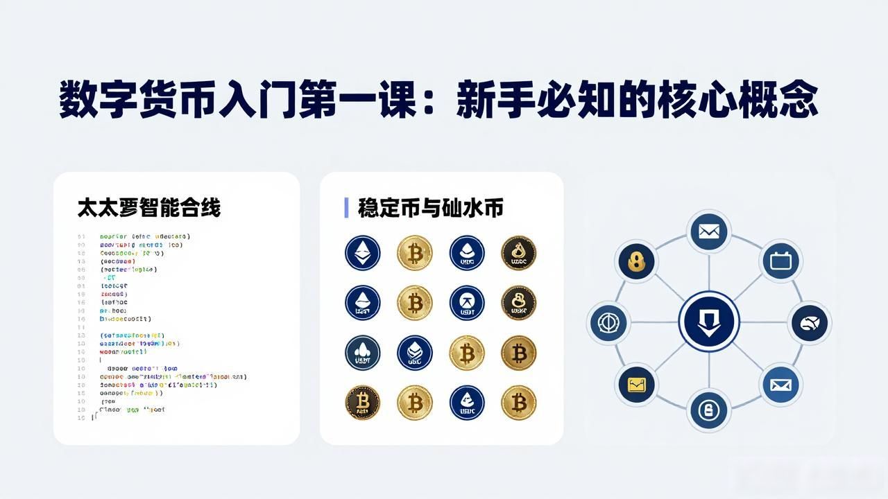数字货币入门第一课：新手必知的核心概念