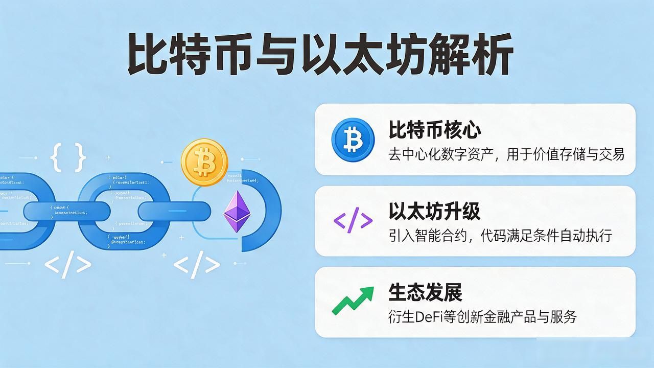 虚拟货币示意图入门：比特币以太坊图解解析