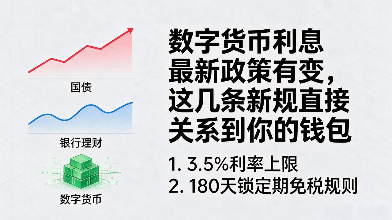 数字货币合规生息_数字货币利息最新政策_年化3.5%利率上限个税政策