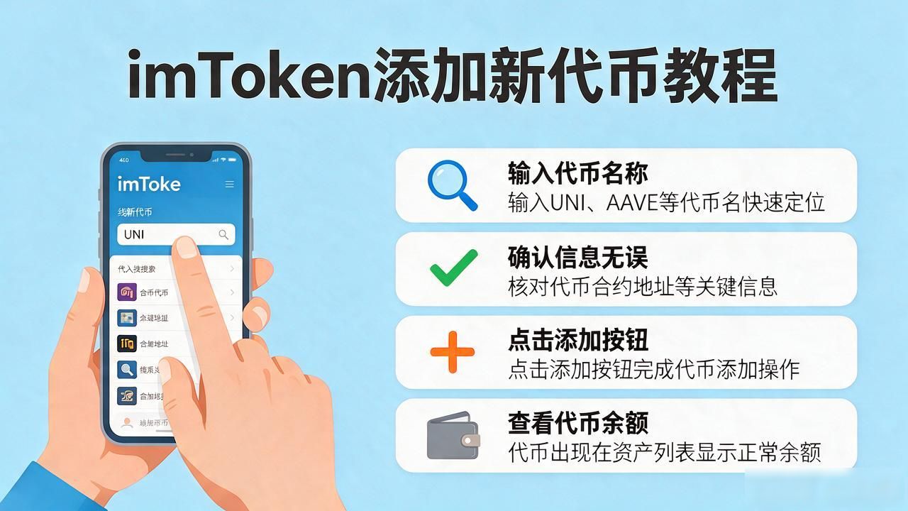 imtoken如何添加新代币？教你查看任意币种余额