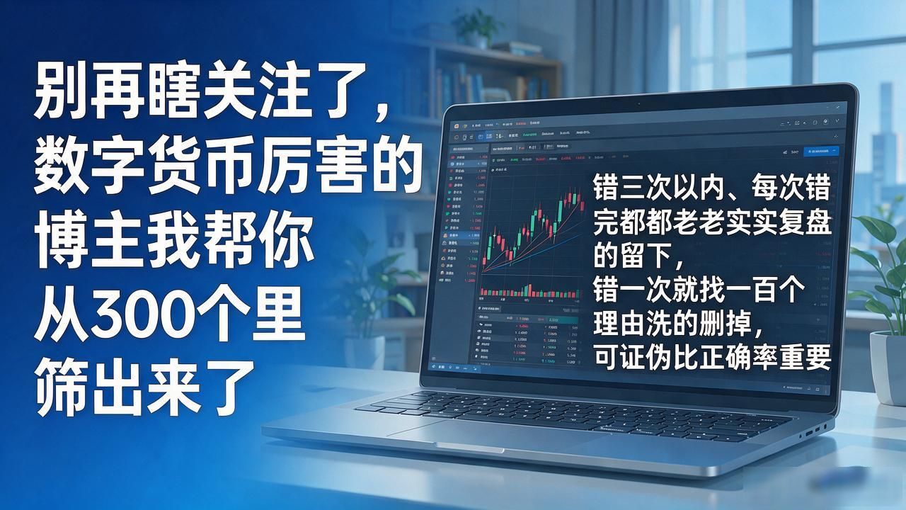 别再瞎关注了，数字货币厉害的博主我帮你从300个里筛出来了