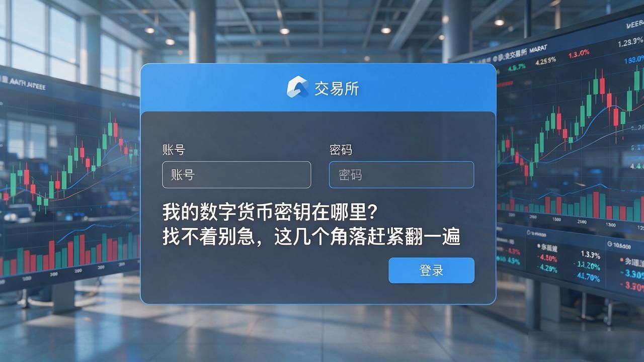 我的数字货币密钥在哪里？找不着别急，这几个角落赶紧翻一遍