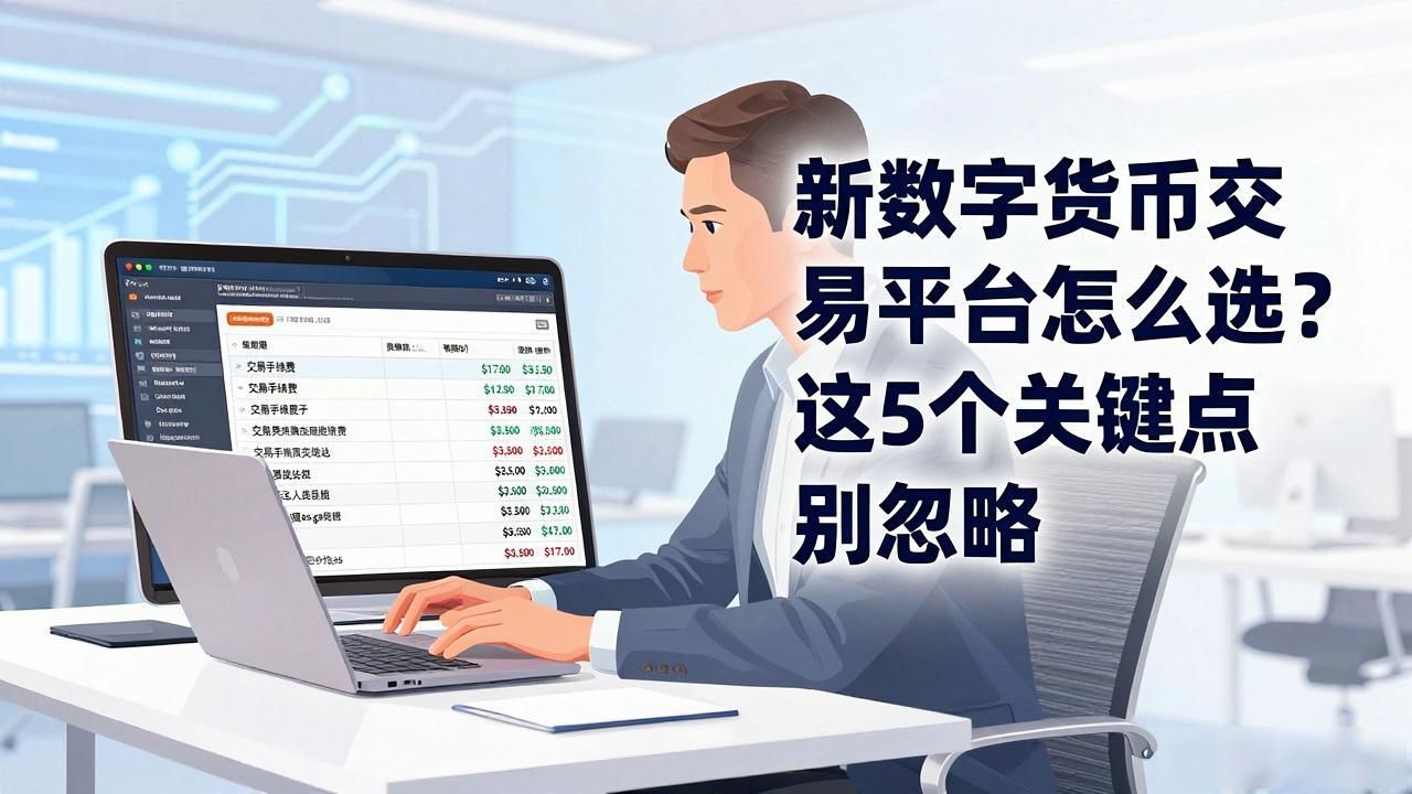 新数字货币交易平台怎么选？这5个关键点别忽略