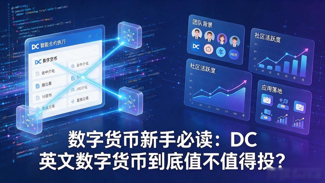 数字货币新手必读：DC英文数字货币到底值不值得投？