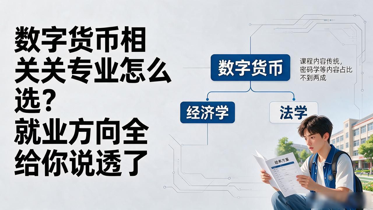 数字货币相关专业怎么选？就业方向全给你说透了