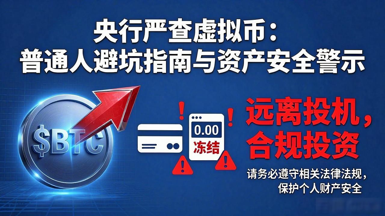 央行严查虚拟币：普通人避坑指南与资产安全警示