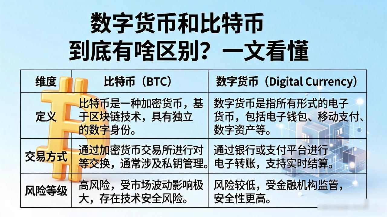 法定数字货币的特点_数字货币和比_数字货币与比特币的区别