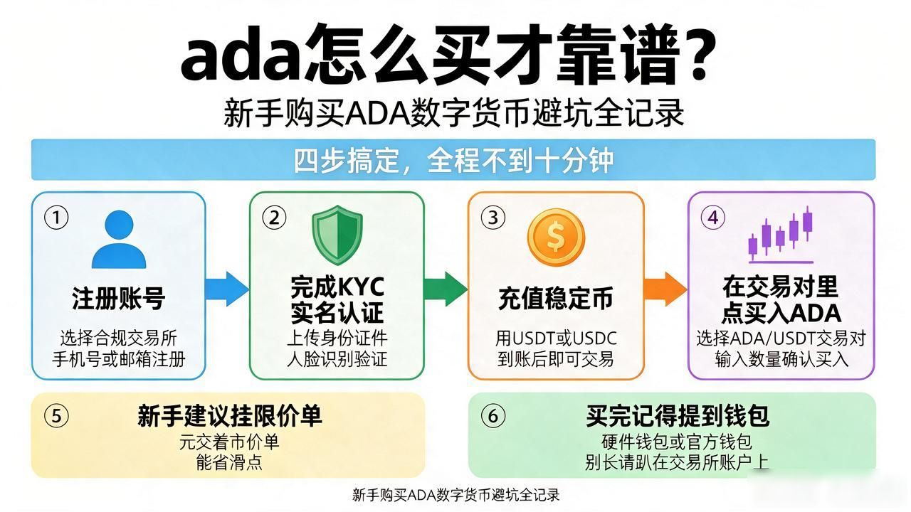新手买ADA安全操作指南_ADA数字货币购买渠道及手续费详解_ada数字货币购买