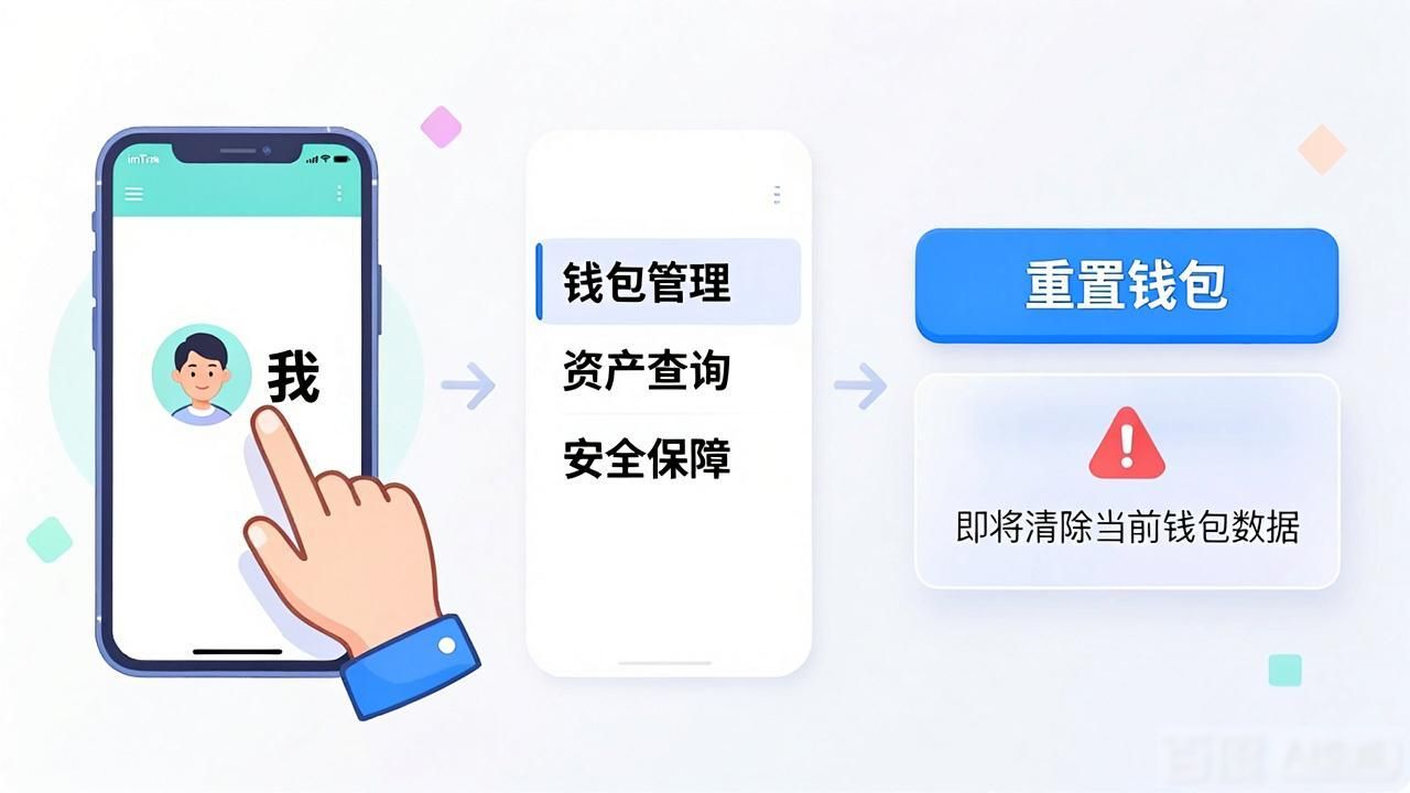 imToken钱包忘记密码怎么办_imToken 钱包钱包重置教程|安全恢复_imToken钱包重置助记词操作步骤
