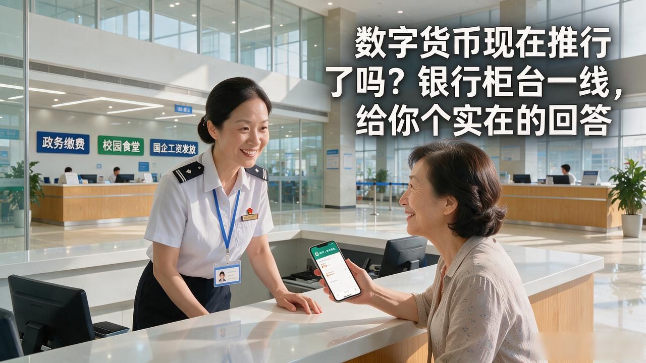 数字货币现在推行了吗？银行柜台一线，给你个实在的回答