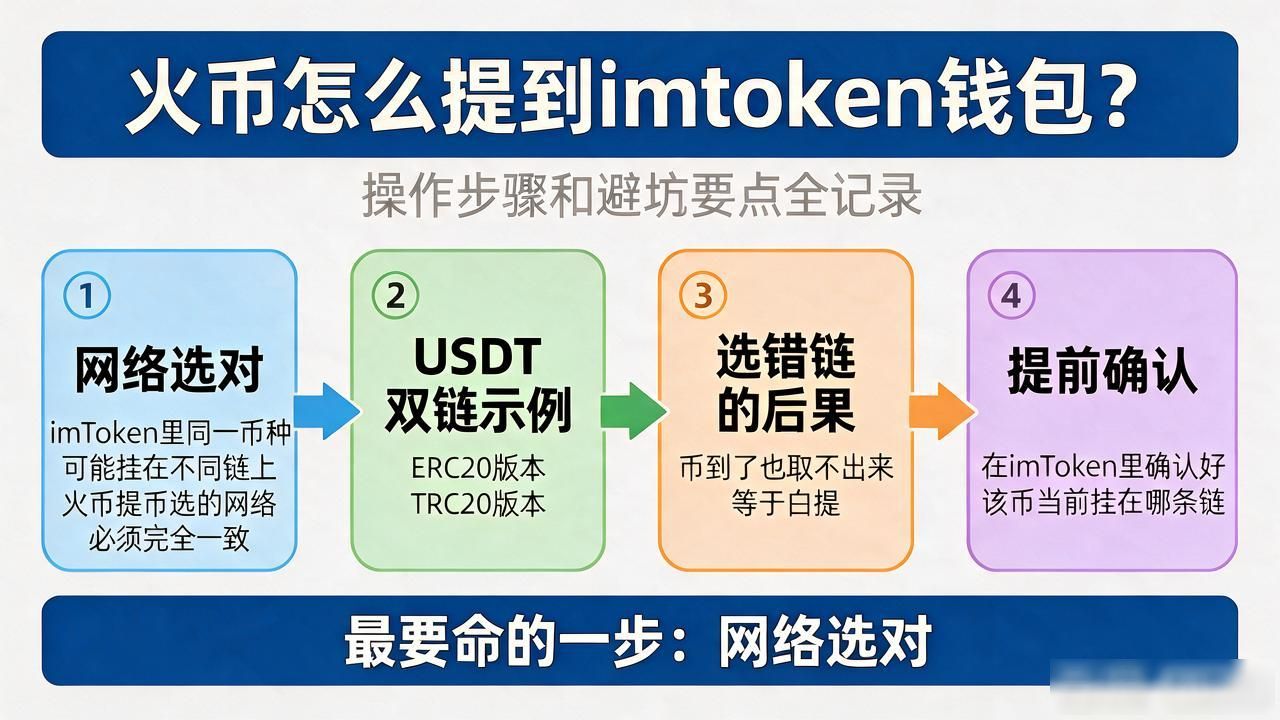 火币怎么提到imtoken钱包？操作步骤和避坑要点全记录