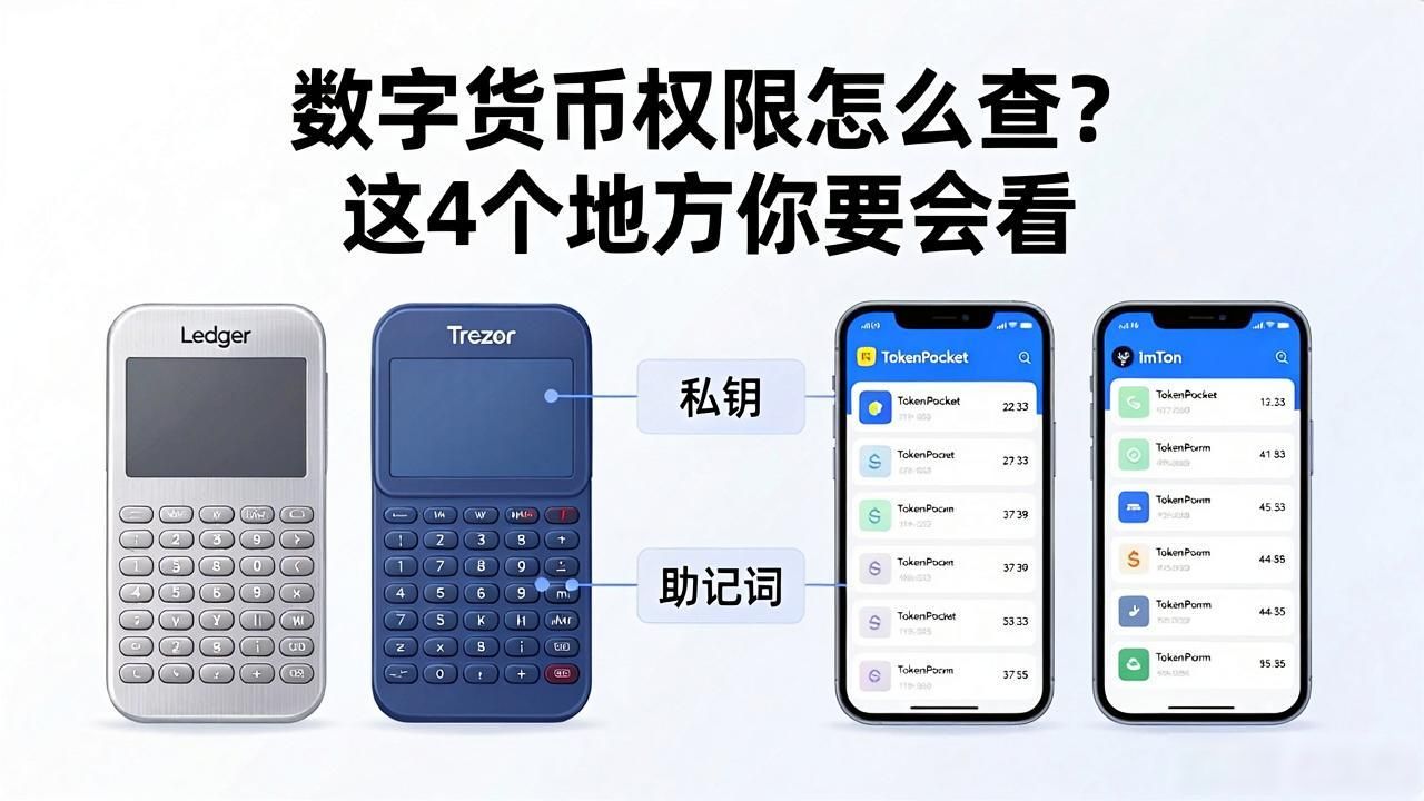 数字货币权限怎么查？这4个地方你要会看