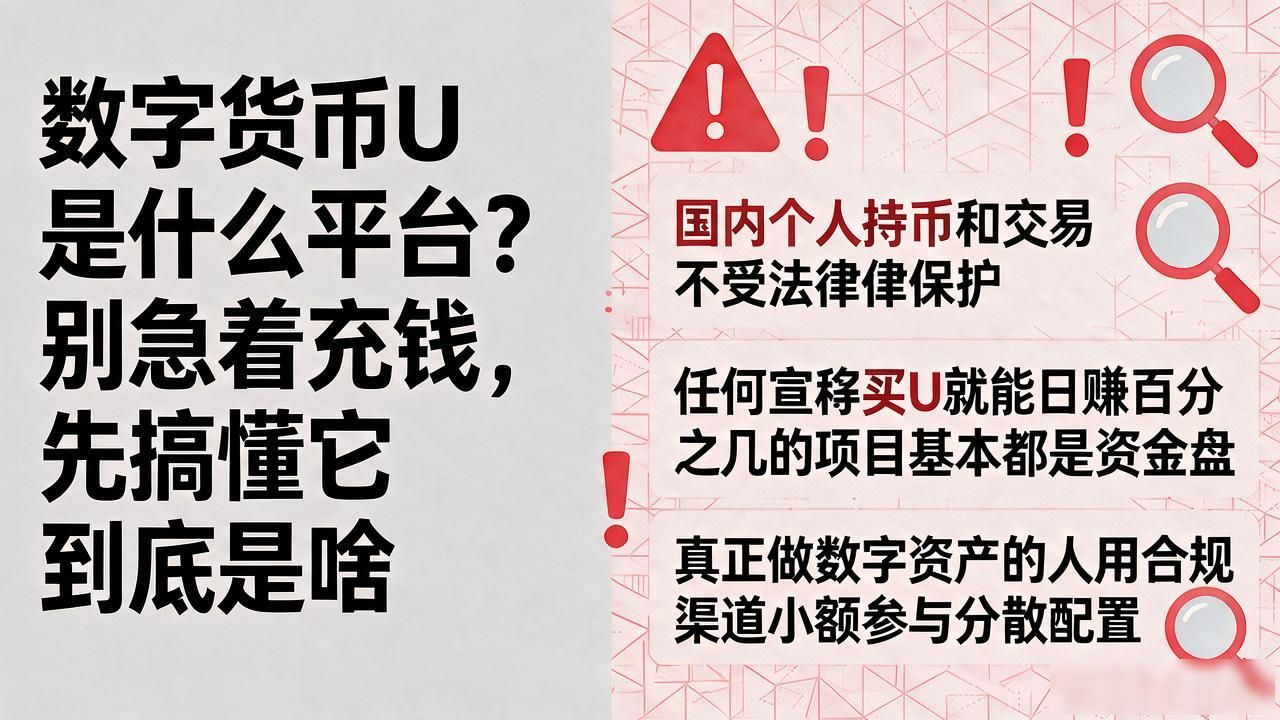 数字货币U是什么平台？别急着充钱，先搞懂它到底是啥