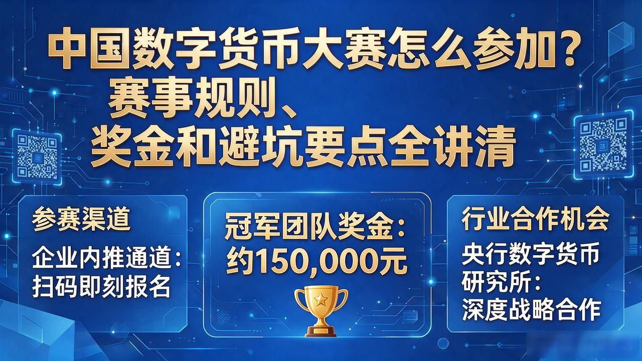 中国数字货币大赛怎么参加？赛事规则、奖金和避坑要点全讲清