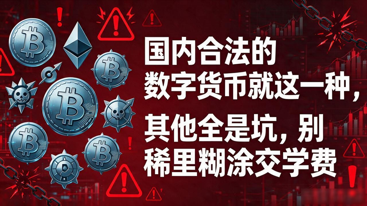 国内合法的数字货币就这一种，其他全是坑，别稀里糊涂交学费