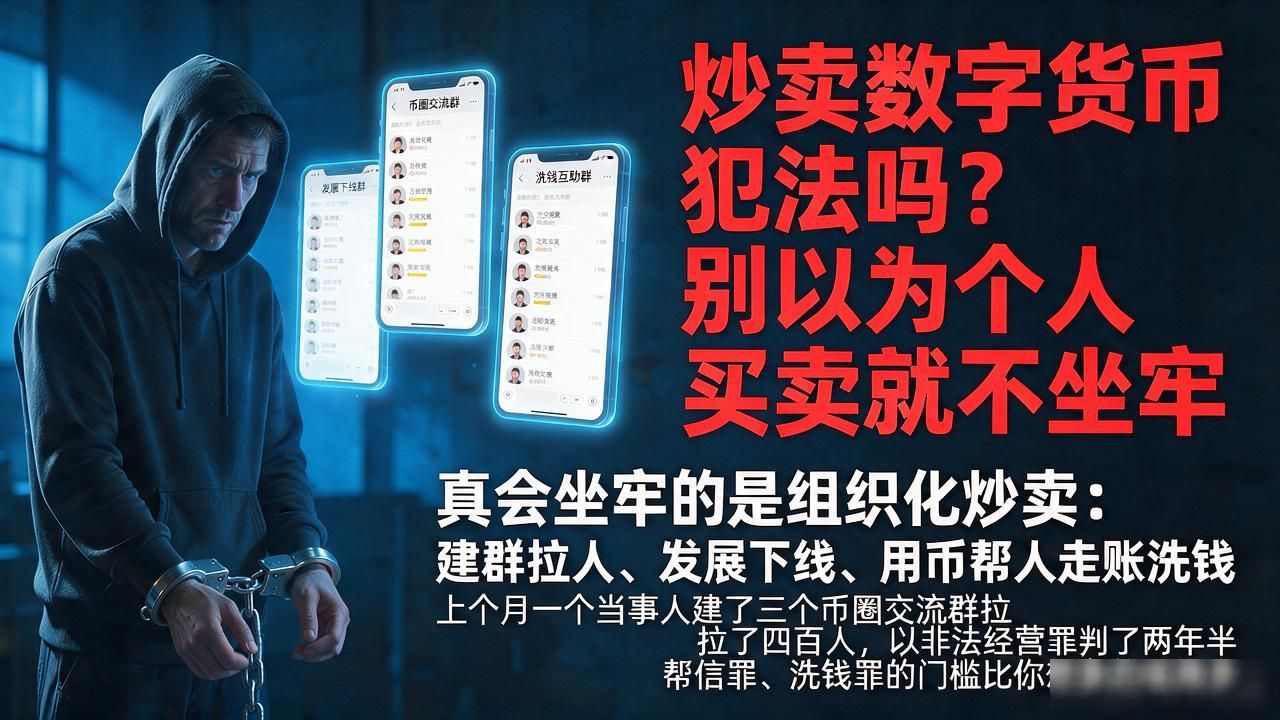 炒卖数字货币犯法吗？别以为个人买卖就不坐牢