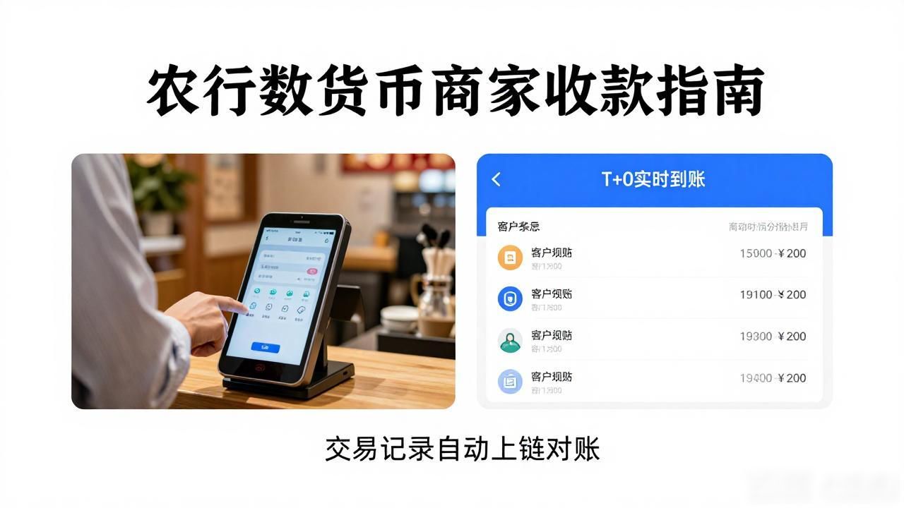 农行数字货币商家_农行数字人民币接入流程_数字人民币提升收款效率