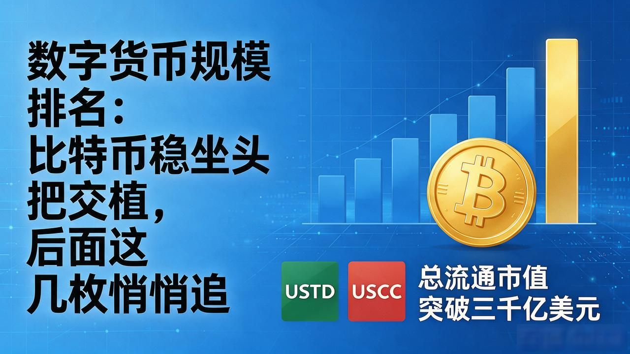 2026年数字货币市值排名与资金流向分析_比特币以太坊稳定币规模对比_数字货币规模排名