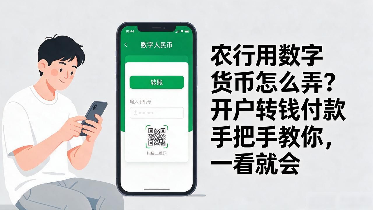 农行用数字货币怎么弄？开户转钱付款手把手教你，一看就会