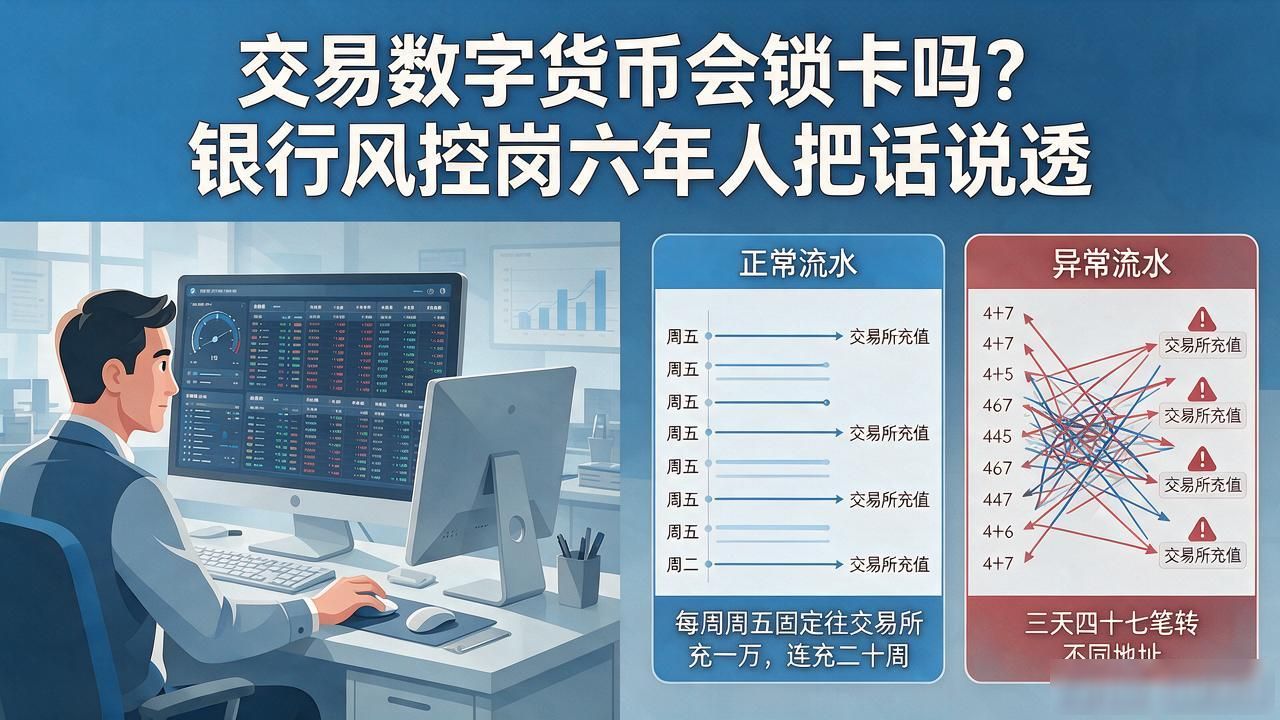 交易数字货币会锁卡吗？银行风控岗六年人把话说透