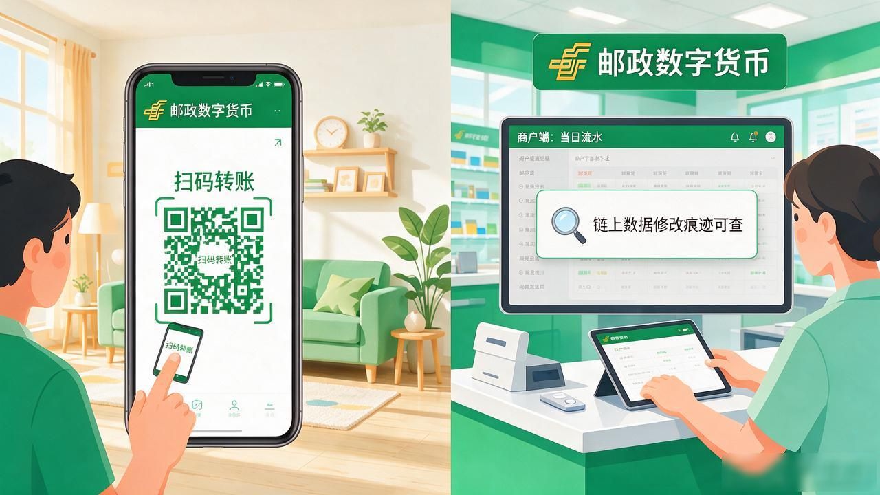 央行数字人民币网点服务_邮政数字货币交易平台_邮政数字人民币平台使用体验