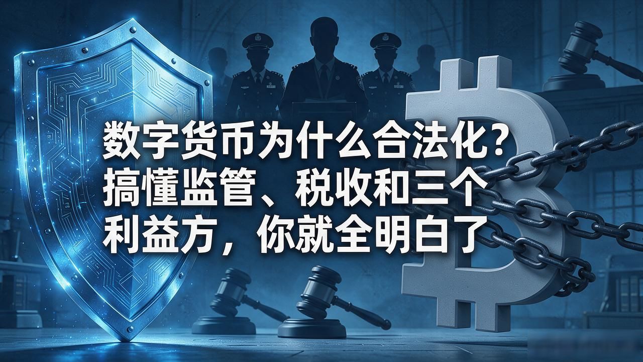 数字货币为什么合法化？搞懂监管、税收和三个利益方，你就全明白了