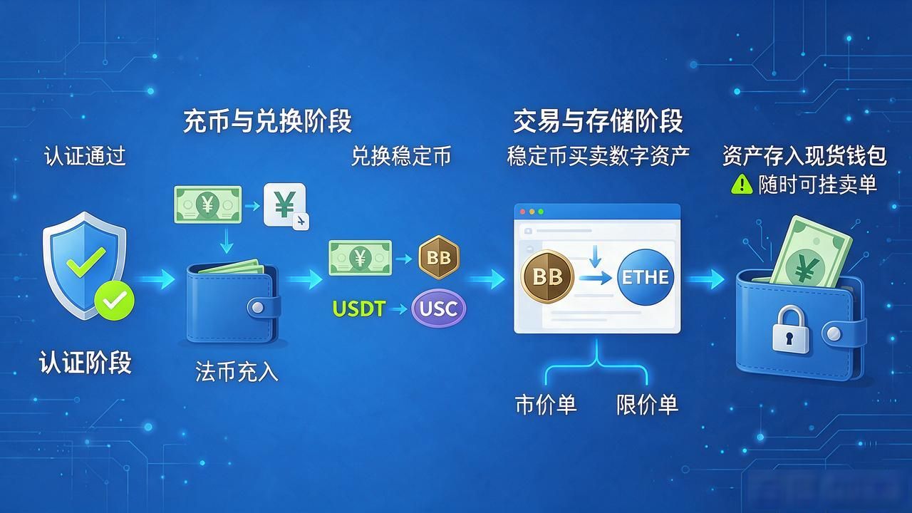 数字货币交易新手入门流程_数字货币交易流程_交易所注册KYC认证步骤