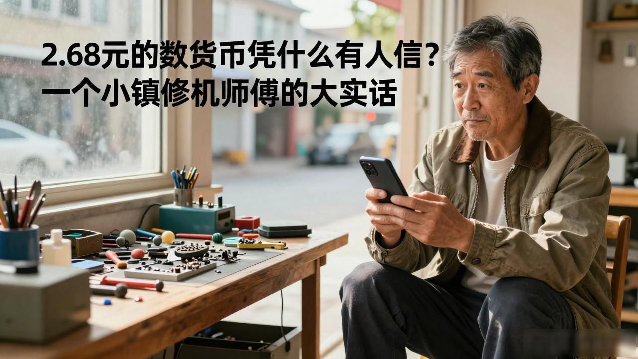 2.68元的数字货币凭什么有人信？一个小镇修机师傅的大实话