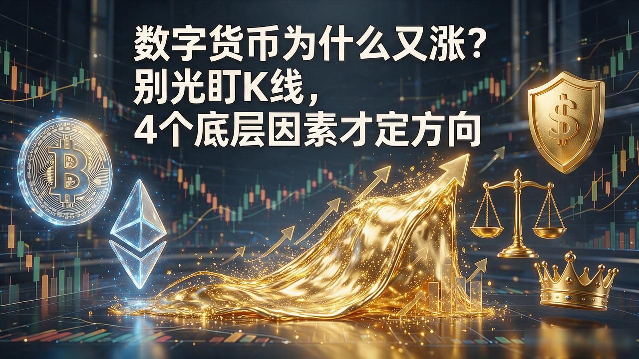 数字货币为什么又涨？别光盯K线，4个底层因素才定方向