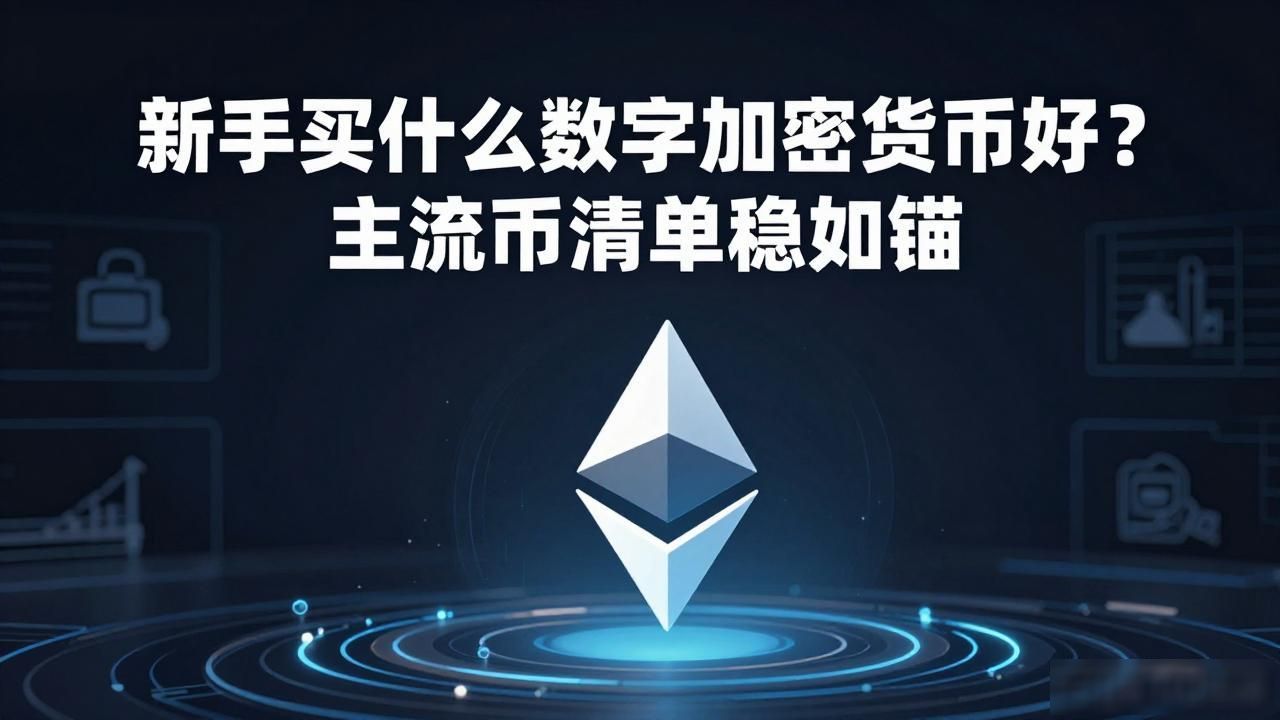 新手2026买什么数字加密货币好？主流币清单稳如锚